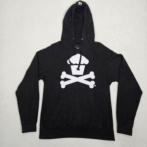 Johnny Cupcakes Black and White Hoodie Men's Small Cupcake Crossbones